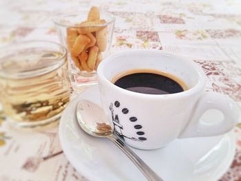 Close-up of coffee cup