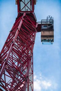 Low angle view of ferris wheel against sky