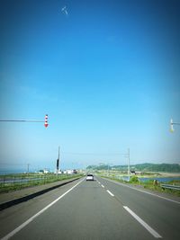 Road passing through country road