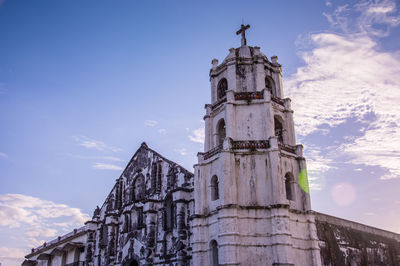 Low angle view of church against sky