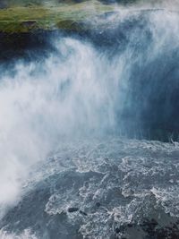 Scenic view of waterfall