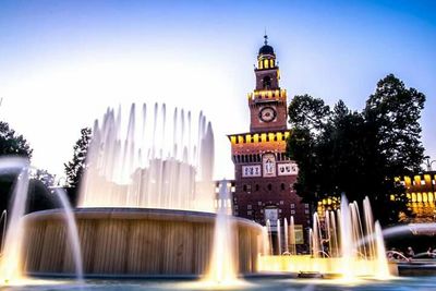 Low angle view of eiffel tower