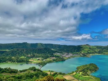 Scenic view of landscape against sky