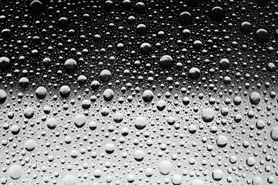 Raindrops on a flat surface 