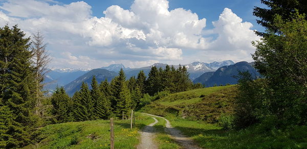 Panoramic view of landscape against sky