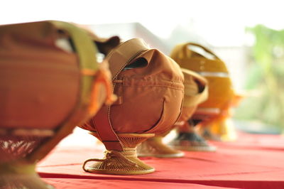 Close-up of sunglasses on table