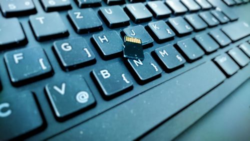 Close-up of computer keyboard