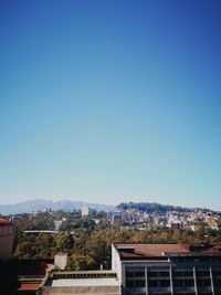 High angle view of townscape against sky