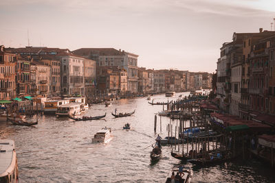 Boats in harbor