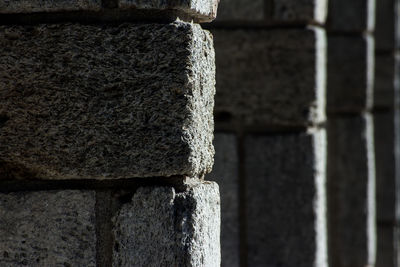 Close-up of stone wall