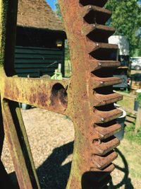 Close-up of rusty metal