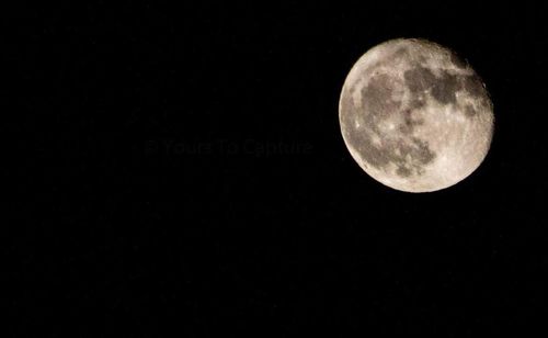 Scenic view of moon at night