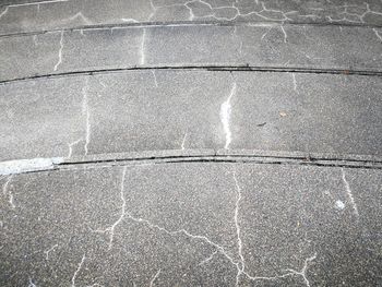 Close-up of cracked surface