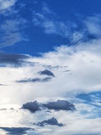 Low angle view of clouds in sky