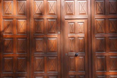 Full frame shot of wooden door