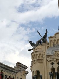 Low angle view of statue