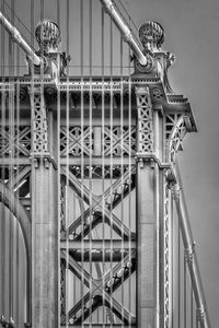 Low angle view of bridge against sky