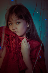 Portrait of cute girl