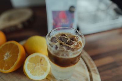 Close-up of drink on table