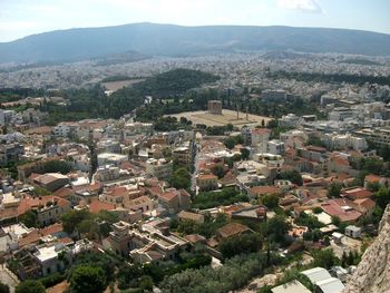 Aerial view of city