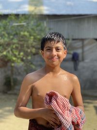 Portrait of young woman