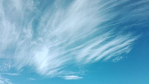 Low angle view of blue sky