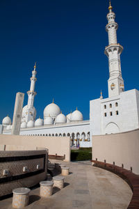 Monument against clear blue sky