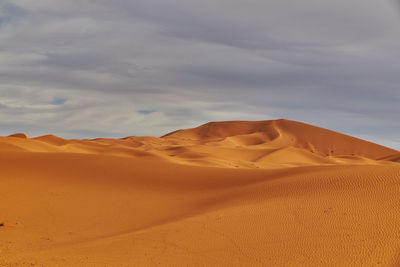 Scenic view of desert against sky