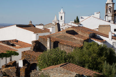 View of town against sky