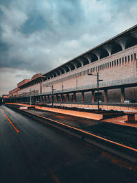 View of sports track against sky