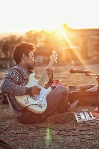 Man playing guitar