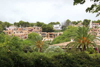 Residential buildings against sky