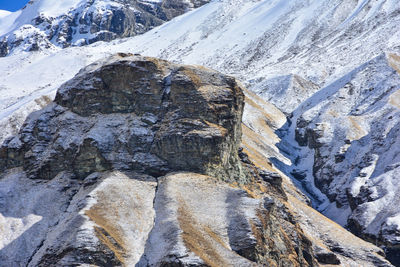 Scenic view of snowcapped mountain