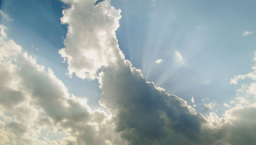 Low angle view of clouds in sky