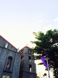 Low angle view of building against sky