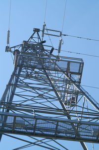 Low angle view of power lines