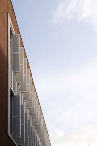 Low angle view of building against sky