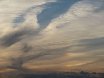 Low angle view of clouds in sky