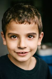 Portrait of boy smiling