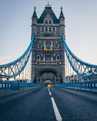 View of suspension bridge