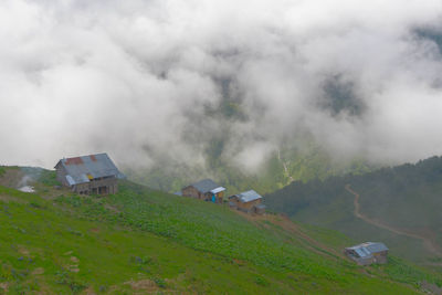 Panoramic view of landscape against sky