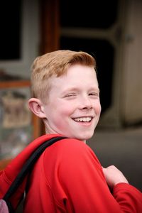 Portrait of smiling boy