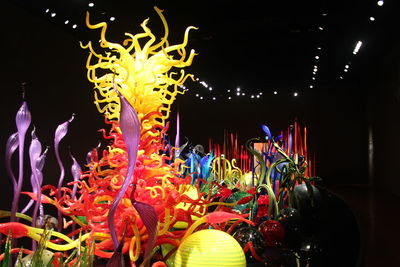 Light trails at night