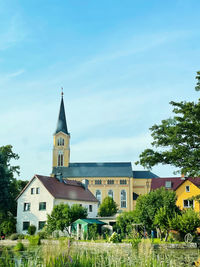 Exterior of buildings against sky