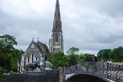 Low angle view of historic building against sky