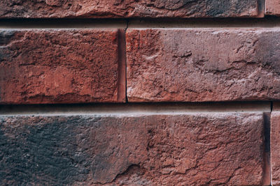Textured grungy red-brown brick background