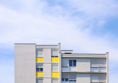 Low angle view of building against sky