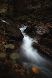 Unspoilt nature with beautiful waterfall around the hochwechsel mountains in the region of styria