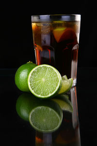 Close-up of drink on table