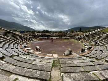 Greek ancient amphitheater in messene